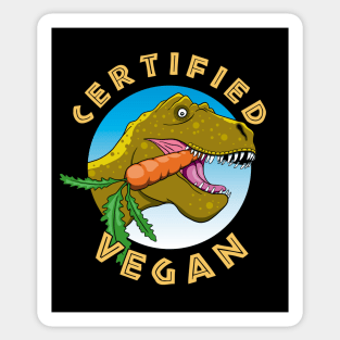 Certified Vegan Dinosaur Sticker